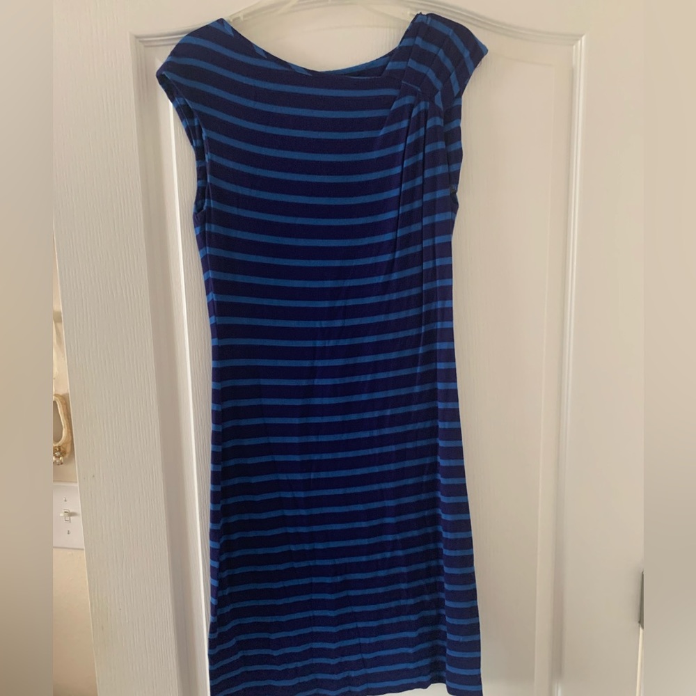 Blue horizontal striped Calvin Klein dress size 4